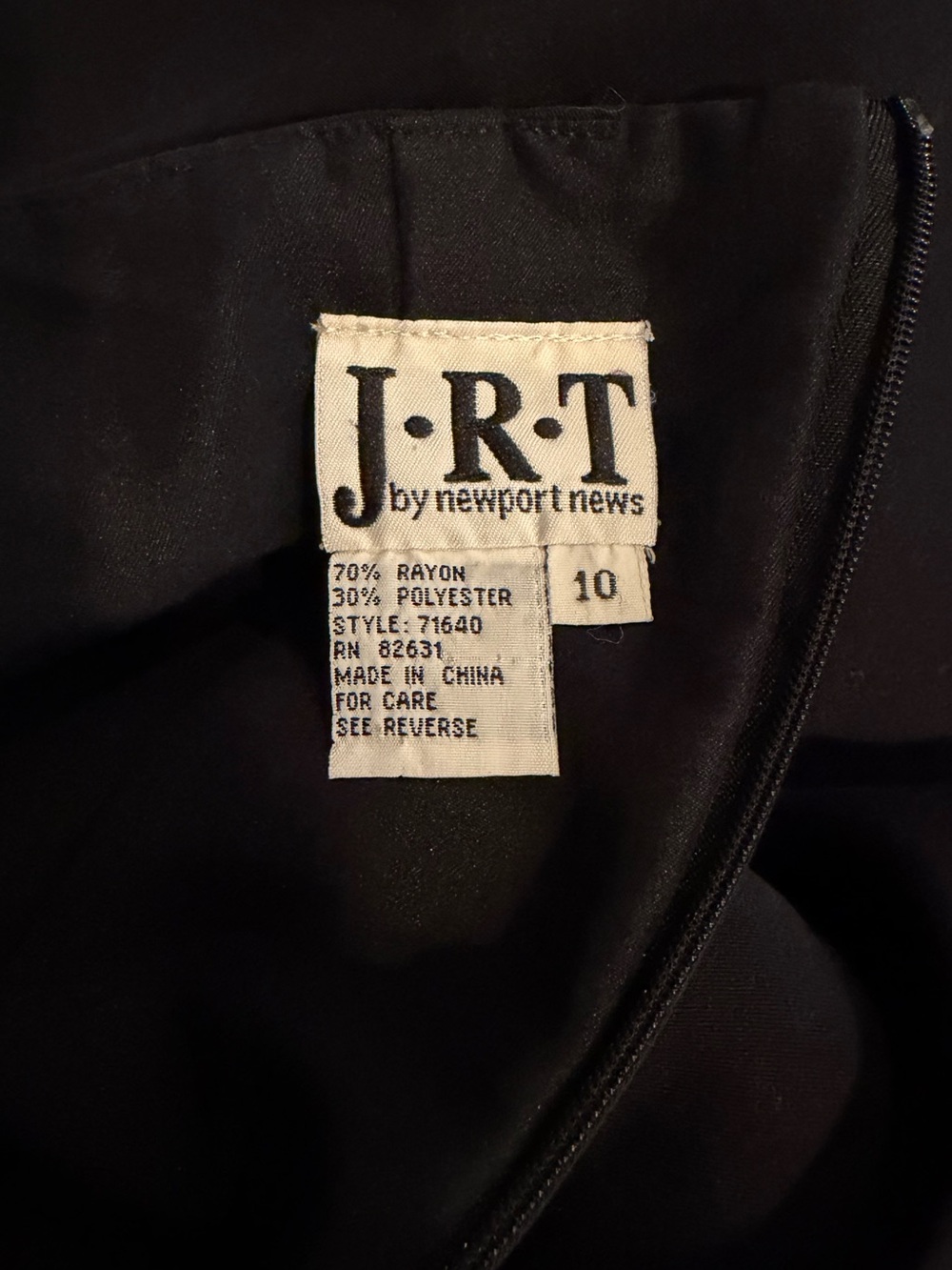 JRT by Newport News High Waisted Long Black Skirt Vintage - Picture 8 of 11